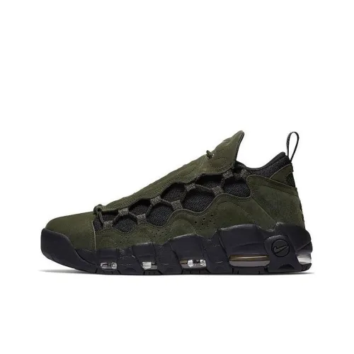 Nike Air More Money Currency Pack США Non Slip Легкий Low Top Винтажные баскетбольные кроссовки Мужские Армейский зеленый