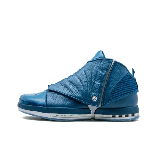 Jordan Air Джордан 16 Ретро Trophy Room Высокий Топ Винтажные Баскетбольные Кроссовки Мужские Французский Синий