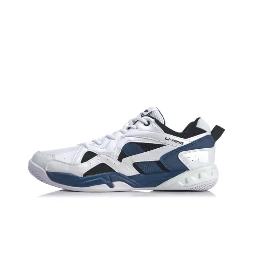 Лайнер Низкий Топ Бадминтон Обувь Мужская Белый Синий