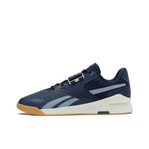 Reebok Lifter PR II Амортизация и Дышащий Низкий Топ Кроссовки для тренировок Унисекс Темно-синий