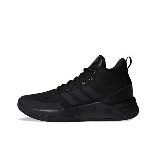 ADIDAS NEO Амортизаторы Slip-Resistant Низкий Топ Винтажные Баскетбольные Кроссовки Мужские Чисто Черный