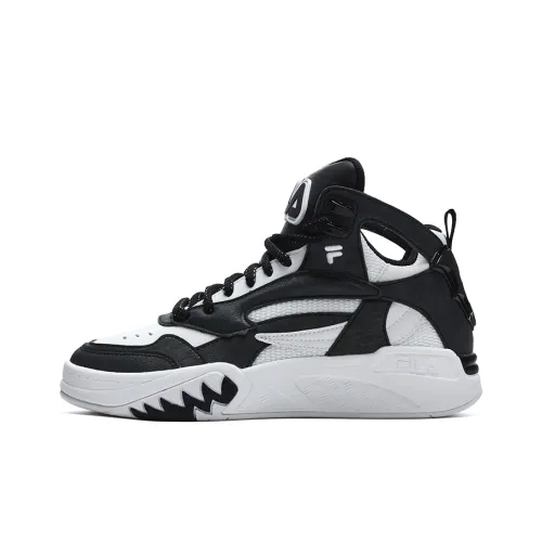 FILA FUSION Desperado MID Топ Винтажные баскетбольные кроссовки Женские Белый Черный