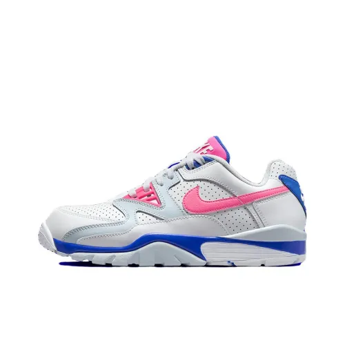 Nike Air Cross Trainer Low Shock Absorbers Slip Resistant Abrasion Resistant Low Top Кроссовки для тренировок Мужские Белые и Синие