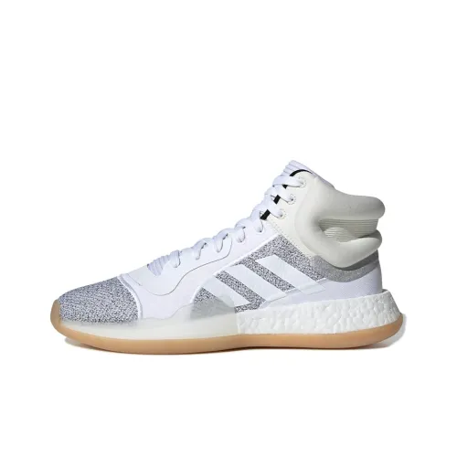 Adidas Marquee Boost Белый Gum High Топ Винтажные баскетбольные кроссовки Мужской Белый