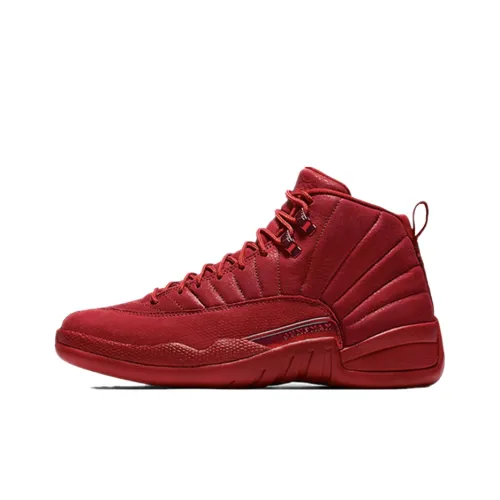 Jordan Air Jordan 12 Fitness Red High Top Vintage Баскетбольные Кроссовки Мужские Fire Red