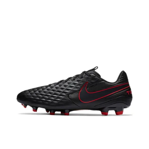 Nike Tiempo Legend 8 MG MULTI Ground Искусственный Шипы Амортизаторы Slip-resistant Футбольные бутсы Унисекс Черный Красный