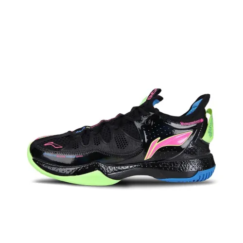 LINING 3 Амортизирующие подошвы Устойчивые к истиранию Низкий топ Бадминтон Обувь Унисекс Черный