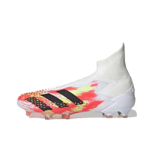 Adidas PREDATOR Series FG Твердое покрытие Естественная трава Противоскользящие Устойчивые к истиранию Футбольные бутсы Мужские Bright White