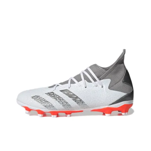 Adidas Predator Freak .3 MG MULTI Ground Slip Resistant Abrasion Resistant Футбольные бутсы Мужской Белый Серый