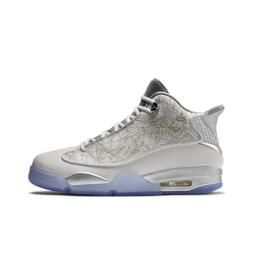 Джордан Dub Zero Laser MID Топ Винтажные Баскетбольные Кроссовки Мужские Белые Лазерные