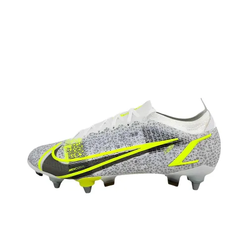 nike FG Твердый грунт Мягкая трава Природные луга Амортизаторы Slip-resistant Футбольные бутсы Мужской Серый Зеленый