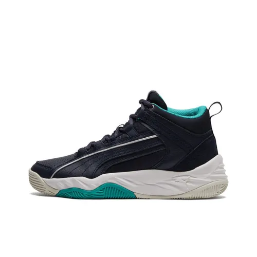 PUMA REBOUND Series Винтажные баскетбольные кроссовки MID Топ Унисекс