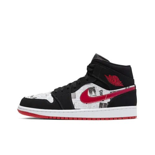 Jordan Air Jordan 1 Винтажные баскетбольные кроссовки MID Топ Мужской