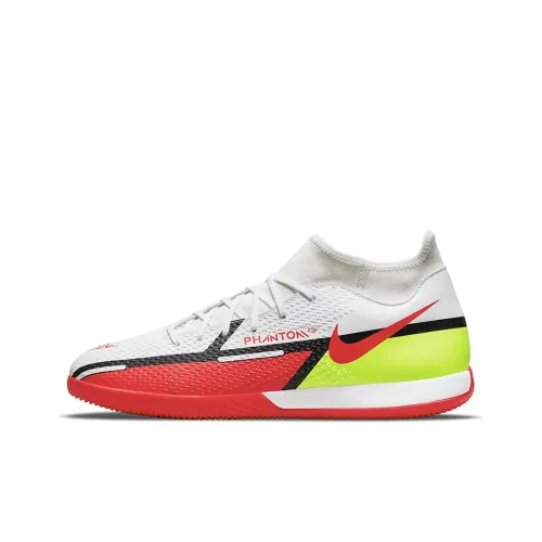 Nike Phantom GT IC IN Для помещений Амортизаторы Slip-resistant Abrasion-resistant Футбольные бутсы Мужские Белый Красный
