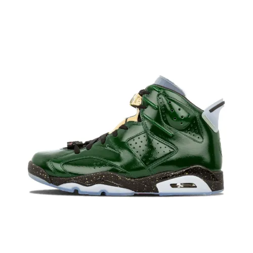 Jordan Air Jordan 6 Ретро Шампанское Non Slip Легкий High Top Винтажные баскетбольные кроссовки Мужской Зеленый