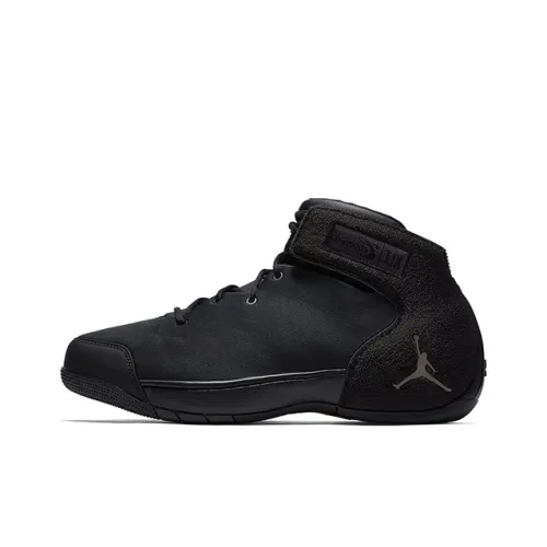 Jordan Melo 1,5 Hoodie Амортизация Поддержка MID Топ Винтажные баскетбольные кроссовки Мужской Черный