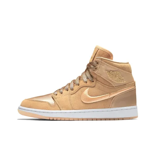Jordan Air Jordan 1 Ретро High Season Of Her Ice Peach Lightweight High Top Винтажные баскетбольные кроссовки Женские Beige