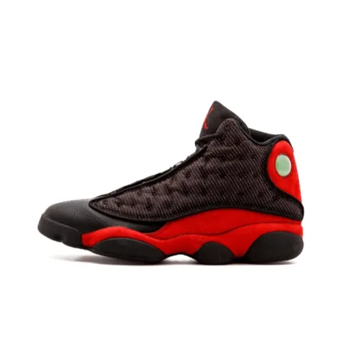 Jordan Air Jordan 13 Темно-красный цвет Высокие Топы Винтажные Баскетбольные Кроссовки Мужские Старый Черный Красный 2013