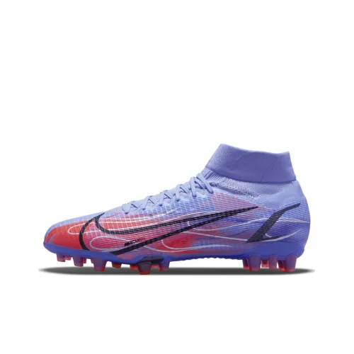 Nike Mercurial Superfly 8 AG Искусственная трава Устойчивость к истиранию Покрытие Футбольные бутсы Унисекс Фиолетовый