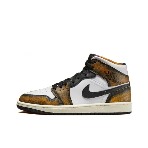 Jordan Air Jordan 1 Винтажные баскетбольные кроссовки MID Топ Мужской