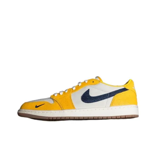 Jordan Air Jordan 1 Low OG 'Michigan' PE Michigan Устойчивый к истиранию Дышащий Низкий Топ