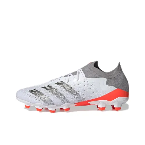 Adidas Predator Freak.1 HG Твердый Ground Shock Absorbers Противоскользящие Устойчивые к истиранию Футбольные бутсы Мужские Белый Серый