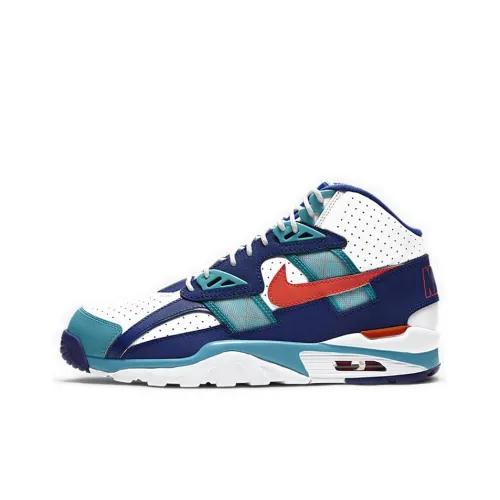 Nike Air Trainer SC Высокие амортизаторы противоскользящие устойчивые к истиранию высокий топ кроссовки для тренировок мужской синий белый