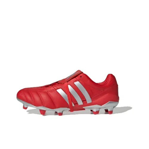 Adidas Predator Mania FG Твердый грунт Противоскользящие футбольные бутсы Мужские Красно-серые