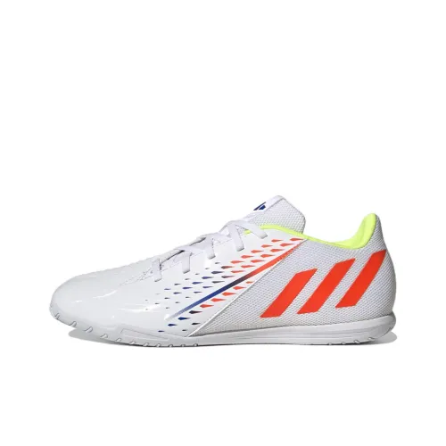Adidas Predator Edge.4 Slip-Resistant Abrasion-Resistant Легкие футбольные бутсы для мужчин белый и оранжевый
