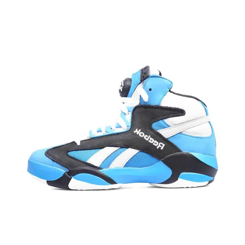 Sneakersnstuff x Reebok Shaq Attaq Packer TOKEN 38 High Топ Винтажные баскетбольные кроссовки Унисекс Синий
