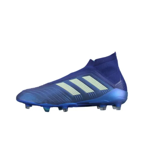 Adidas Predator 18+ FG Твердый грунт Амортизаторы Ударопрочный Противоскользящий Аbrasion Resistant Футбольные бутсы Мужской Синий