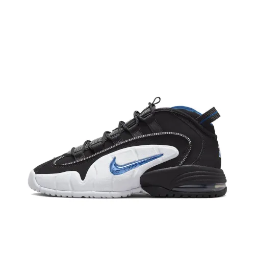 Nike Air Max Penny Orlando MID Топ Винтажные баскетбольные кроссовки Мужской Черный белый и синий Выпуск 2022 года