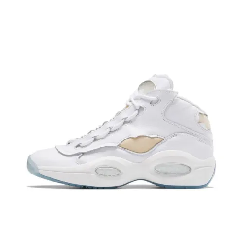 Maison Margiela x Reebok совместный бренд Question Mid Memory OF MID Топ Винтажные баскетбольные кроссовки Unisex Белый
