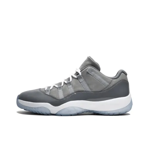 Jordan Air Jordan 11 Retro Low Cool GREY Low Top Винтажные баскетбольные кроссовки Мужской Cool Серый