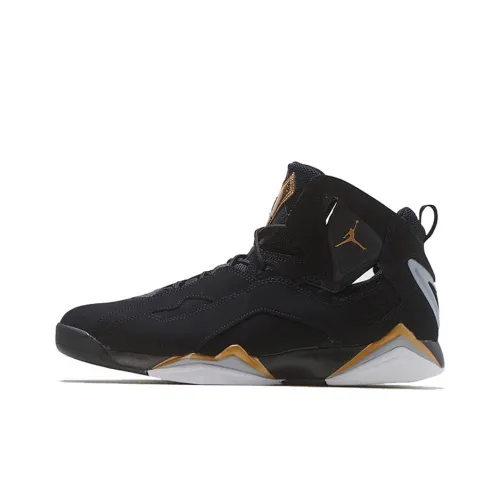 Джордан True Flight Амортизация Легкий MID Топ Винтажные баскетбольные кроссовки Мужской Черный