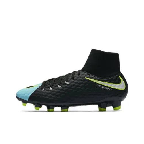 Nike Hypervenom Phelon FG Твердый Грунт Амортизаторы Ударопрочные Противоскользящие Устойчивые к Износу Футбольные Бутсы