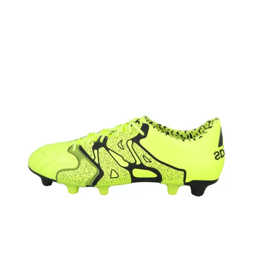 Adidas FG Твердый Грунт Устойчивые к Износу Футбольные Бутсы Мужские Неоново-Желтые