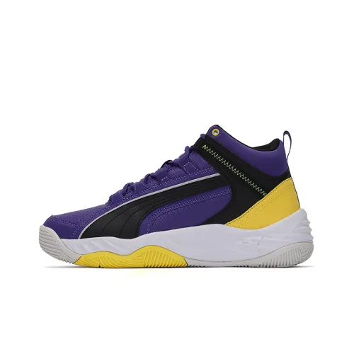 PUMA REBOUND Винтажные баскетбольные кроссовки MID Топ Унисекс