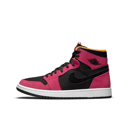 Jordan Air Jordan 1 Zoom Air CMFT 'fireberry' Амортизация Противоскользящий Устойчивый к истиранию Высокий Топ