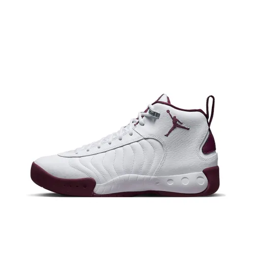 Jordan Jumpman Pro Bordeaux MID Топ Винтажные Баскетбольные Кроссовки Мужские Белый Бордовый