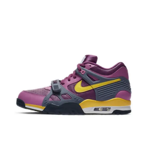 Nike Air Trainer 3 Амортизаторы Shock Absorbers Противоскользящие Устойчивые к истиранию MID Топ Винтажные баскетбольные кроссовки Унисекс Фиолетовый