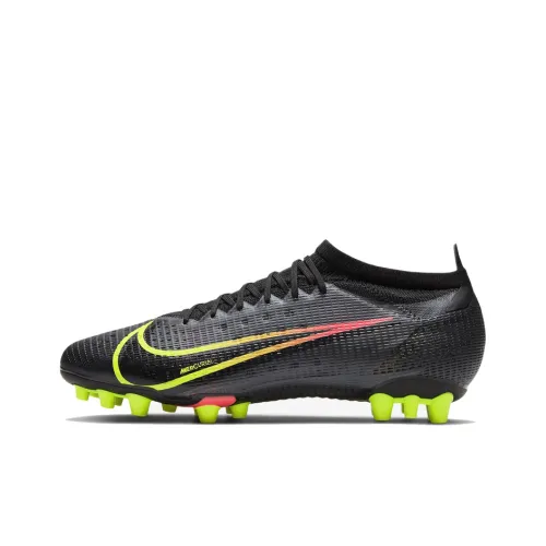 Nike Mercurial Vapor 14 AG Искусственная трава Амортизаторы Устойчивость к истиранию Мужские Черные Футбольные бутсы