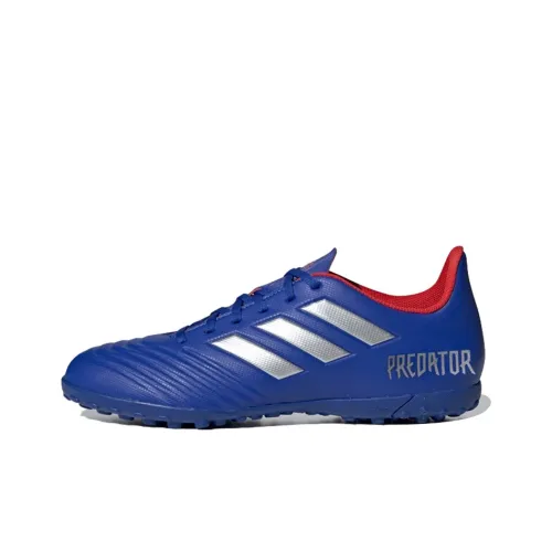 Adidas Predator 19,4 TF Шипы Slip-Resistant Футбольные бутсы Мужские Синий Серый Красный