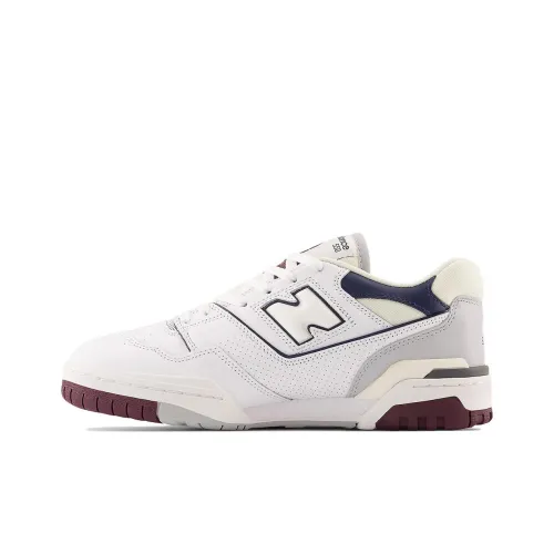 New Balance NB 550 Low Топ Винтажные Баскетбольные Кроссовки Унисекс Белый Синий
