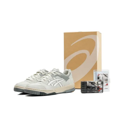 Asics Гель Spotlyte LOW Топ Винтажные Баскетбольные Кроссовки Унисекс Серый Бежевый