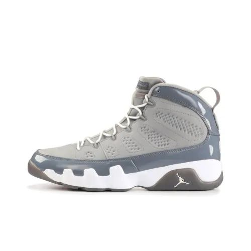 Jordan Air Jordan 9 Retro Cool GREY Slip-resistant High Top Винтажные баскетбольные кроссовки Мужские Холодный серый Выпуск 2012 года