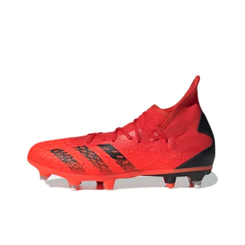 Adidas Predator Freak .3 MG MULTI Ground Искусственный Шипы Противоскользящие и Дышащие Мужские Футбольные бутсы Красный Черный