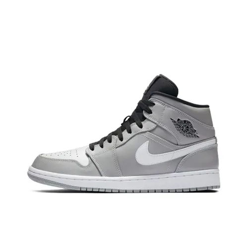 Jordan Air Jordan 1 MID I Wolf Small County Non Slip Lightweight MID Top Vintage Баскетбольные кроссовки Мужской Wolf Gray