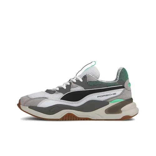 PUMA RS 2K Porsche Legacy Амортизация Устойчивый к истиранию Легкий Низкий Топ Кроссовки для тренировок Мужские Серый Белый