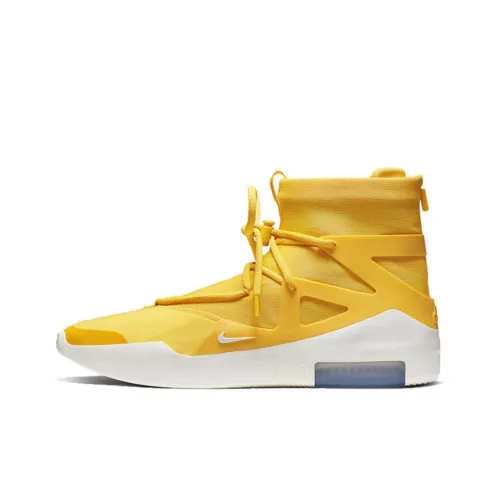 Fear Of God x Nike Air Fear Of God 1 Amarillo Fog Амортизация Противоскользящий Устойчивый к истиранию Высокий Топ